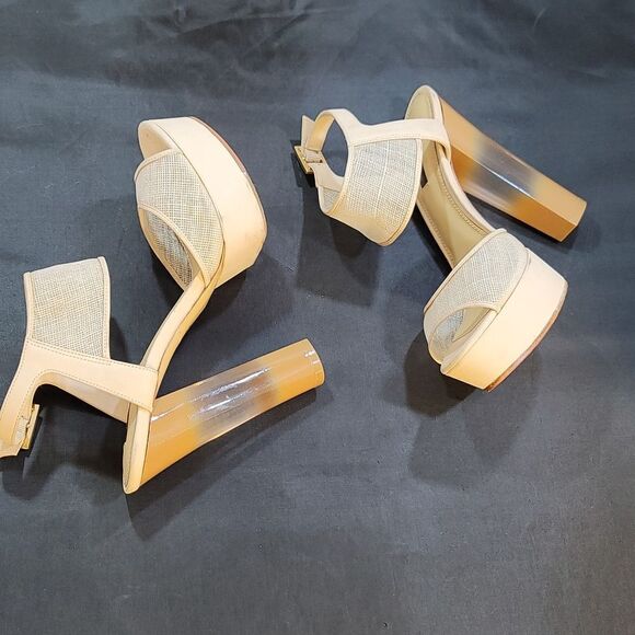 RACHEL ZOE BLOCK HEEL OPEN-TOE PLATFORM SANDAL G1 - Picture 13 of 16